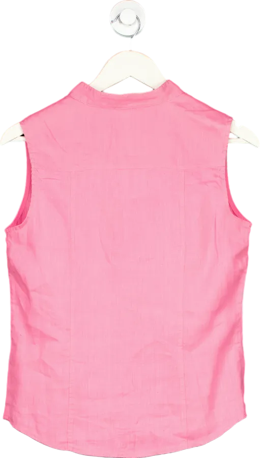 Jaeger Pink Sleeveless Blouse UK 10