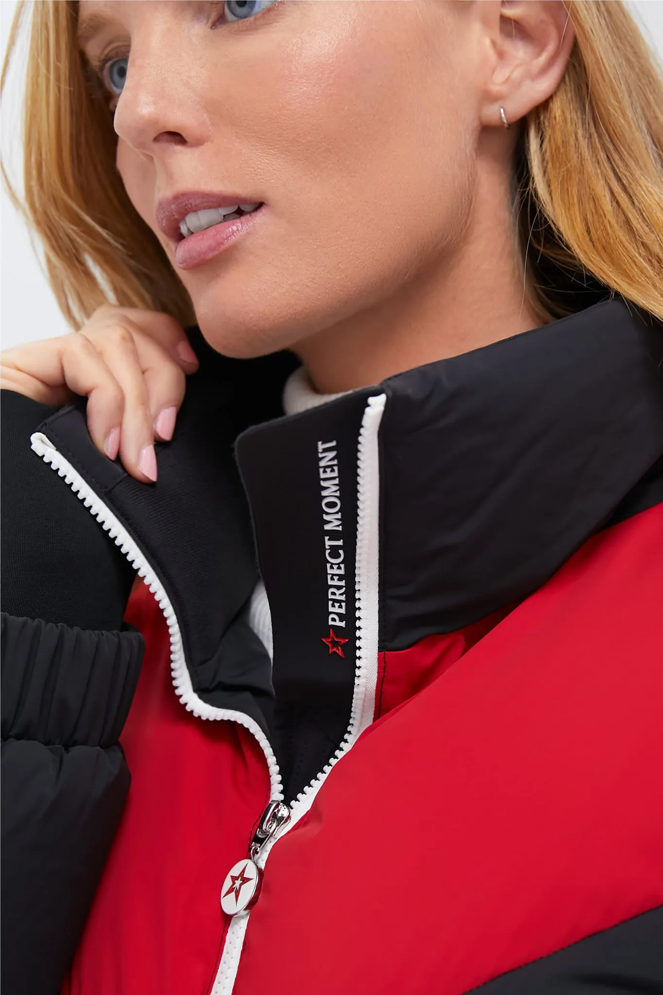 Jet Black and Red JG Ski Parka