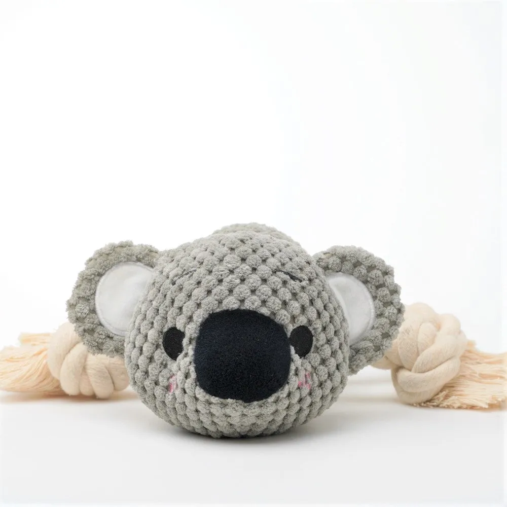 Kenny Koala Rope Squeaker Toy