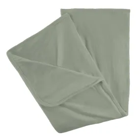 KicKee Pants Solid Silver Sage Stroller Blanket