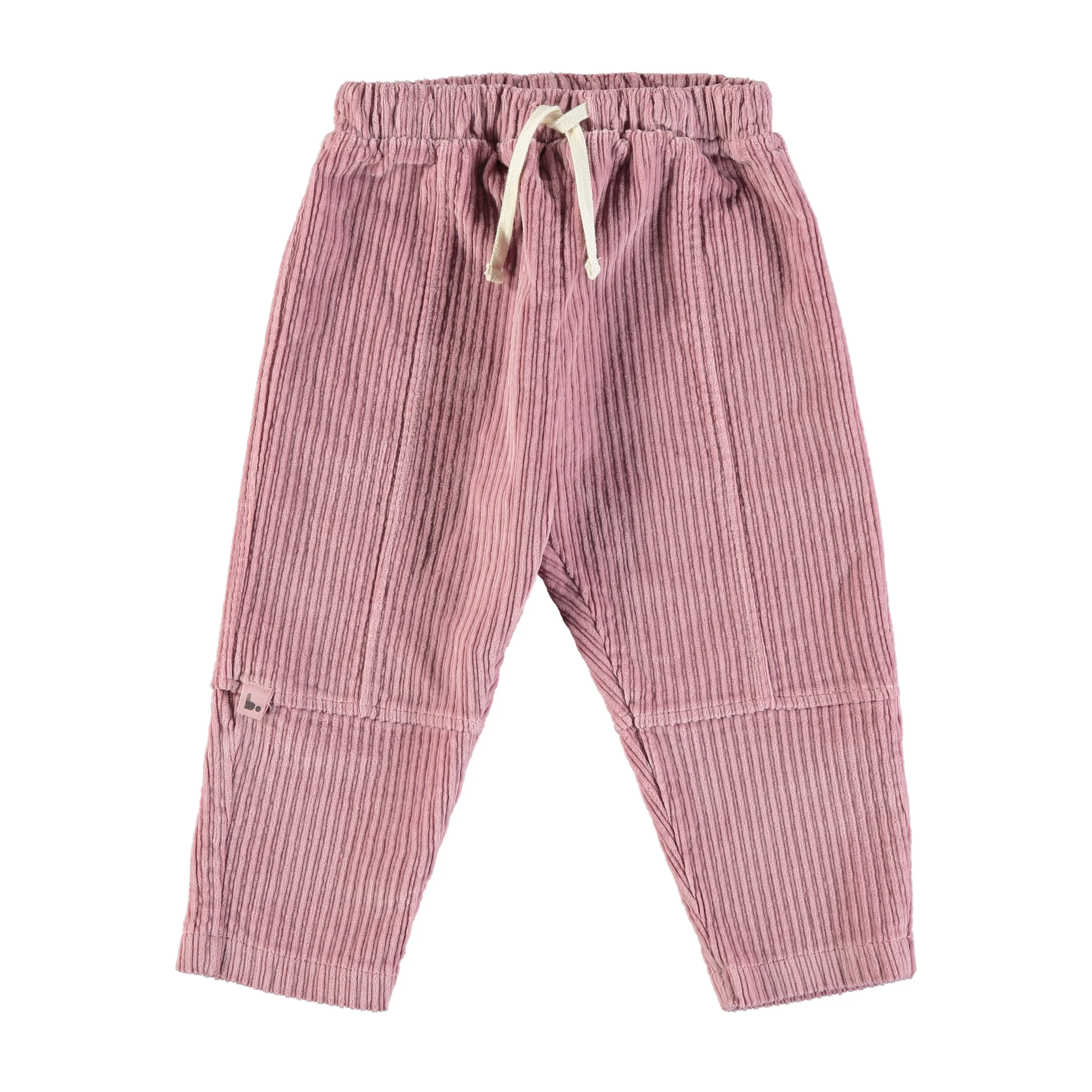 Kids Organic Pink Cotton Corduroy Pants