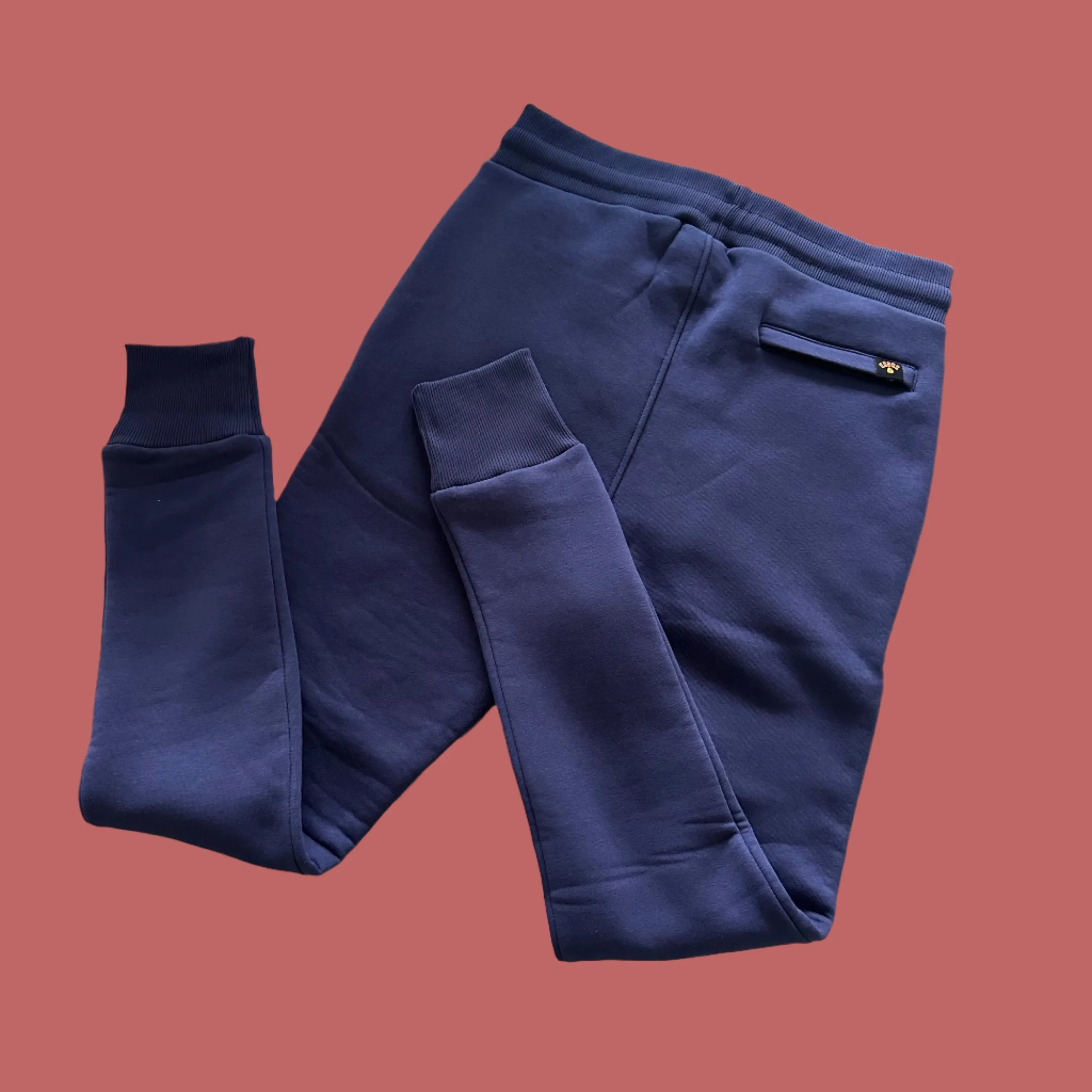 KRONK Gloves Applique Joggers Athletic Fit Navy