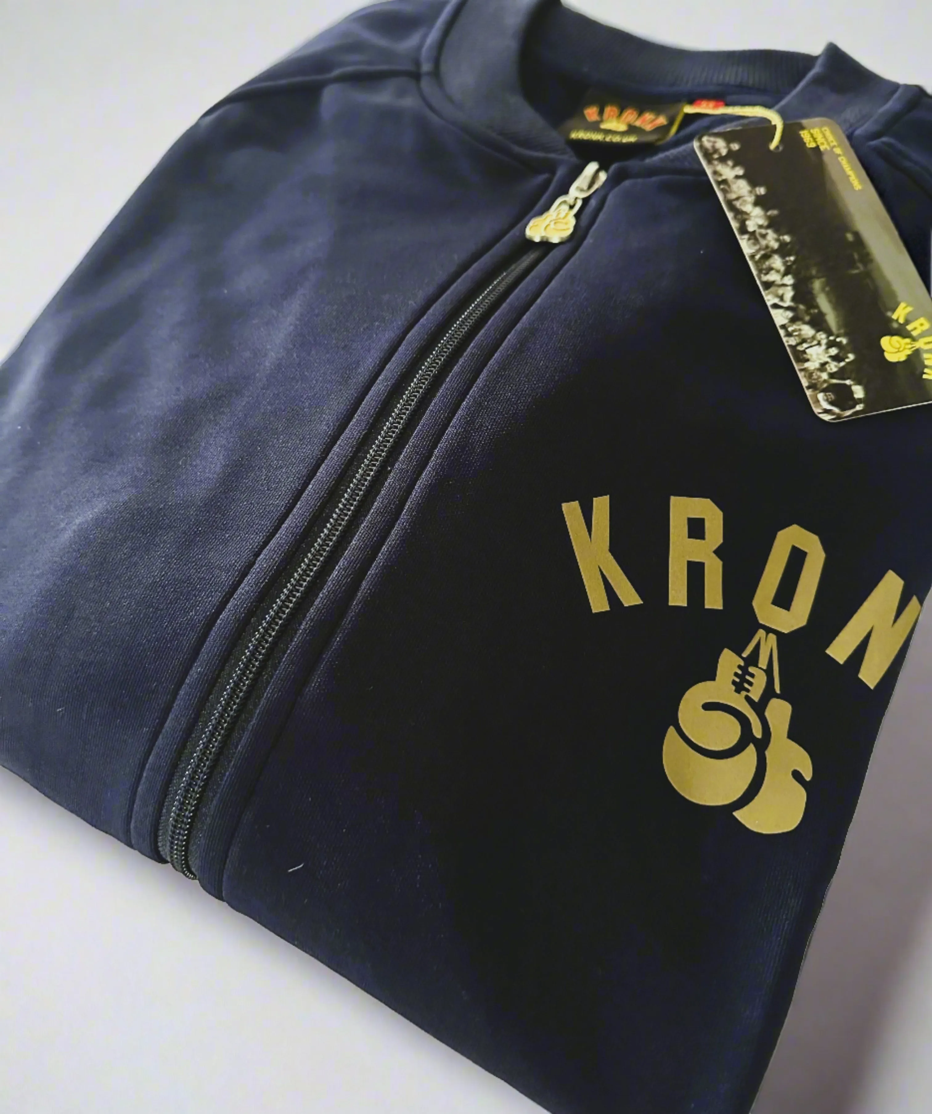 KRONK Olympic Full Zip Track Top Navy