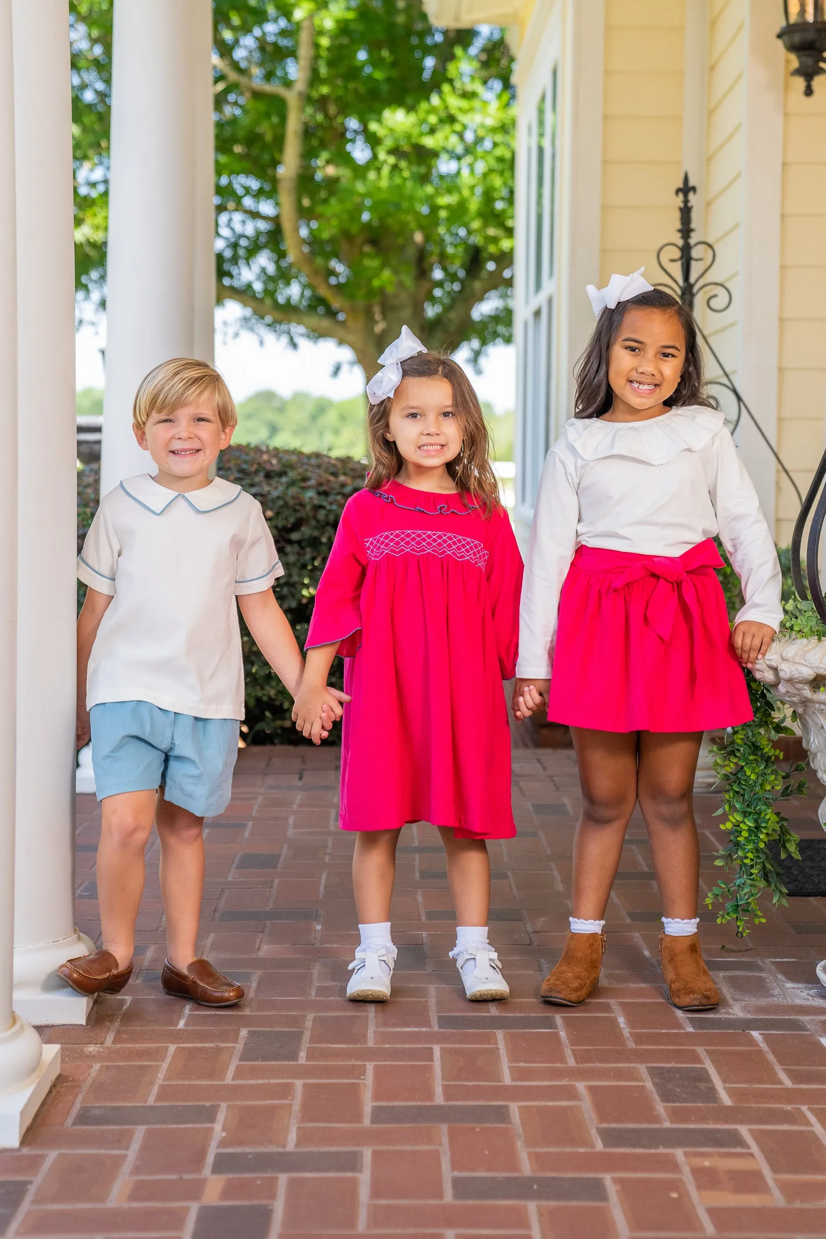 Lacey Hot Pink Cord Skirt