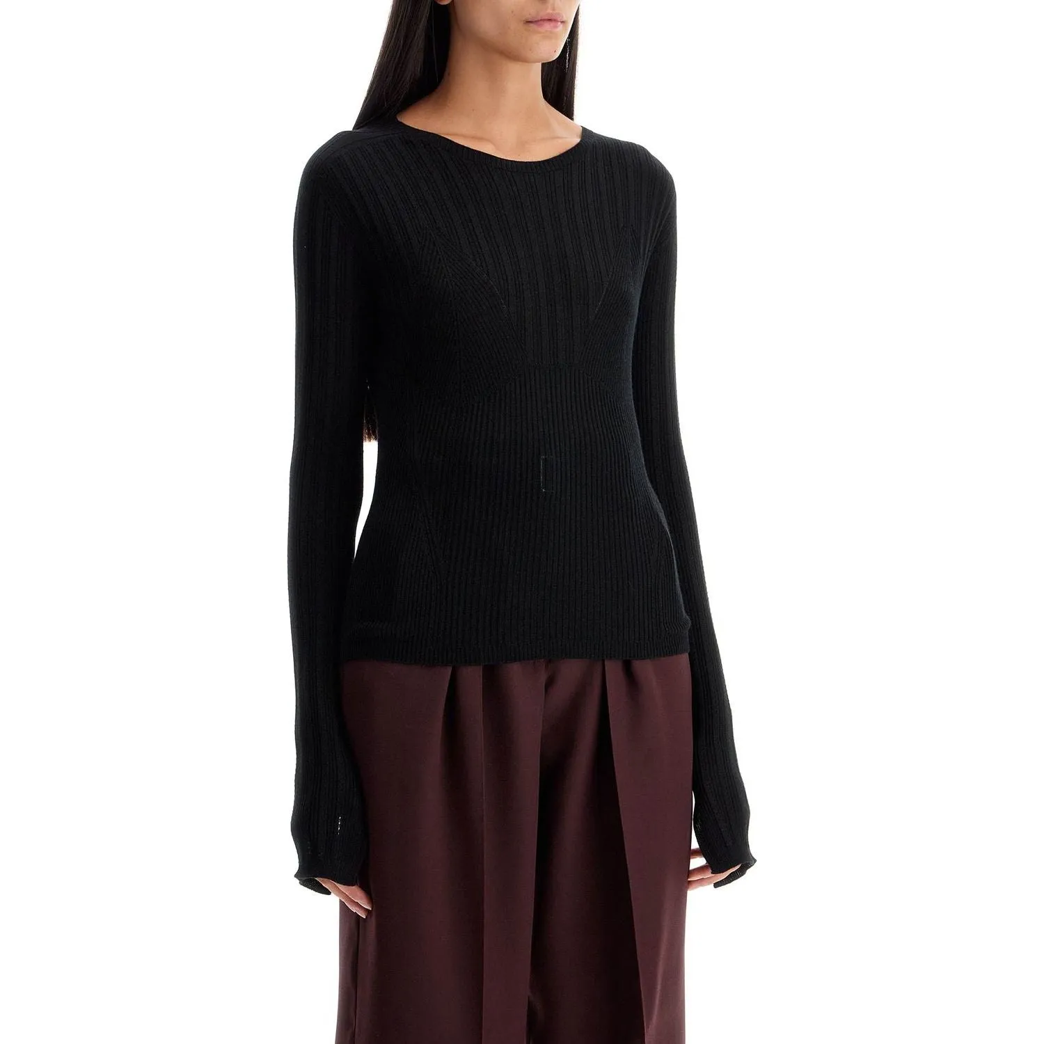 Lanvin ribbed crewneck sweater