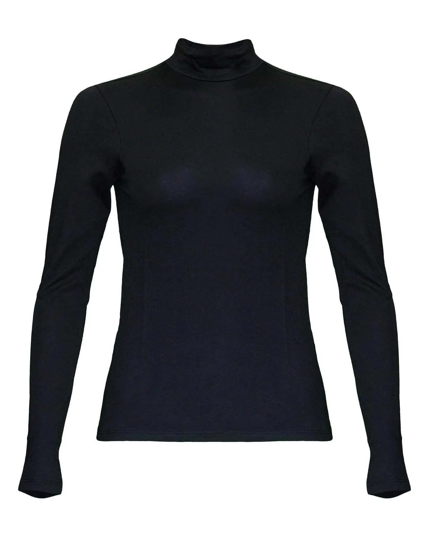 LE Mid Turtleneck Pullover Black