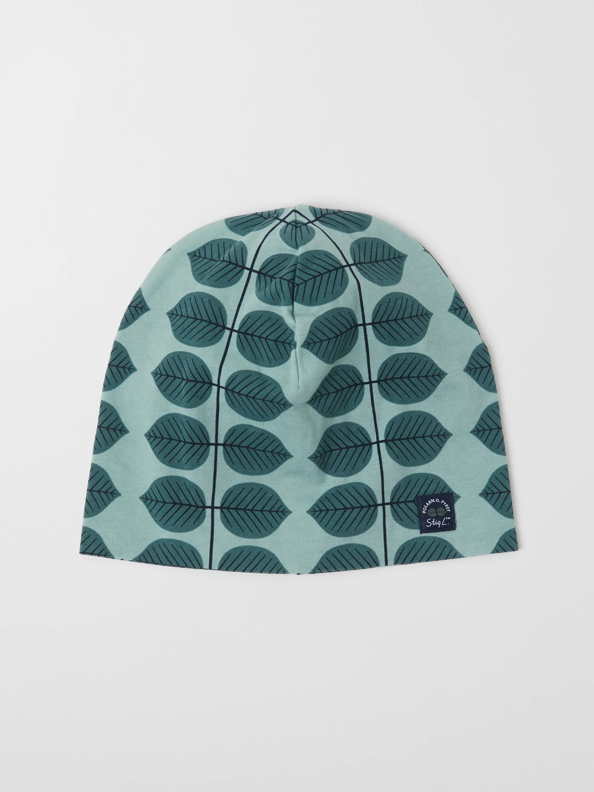 Leaf Print Kids Beanie Hat