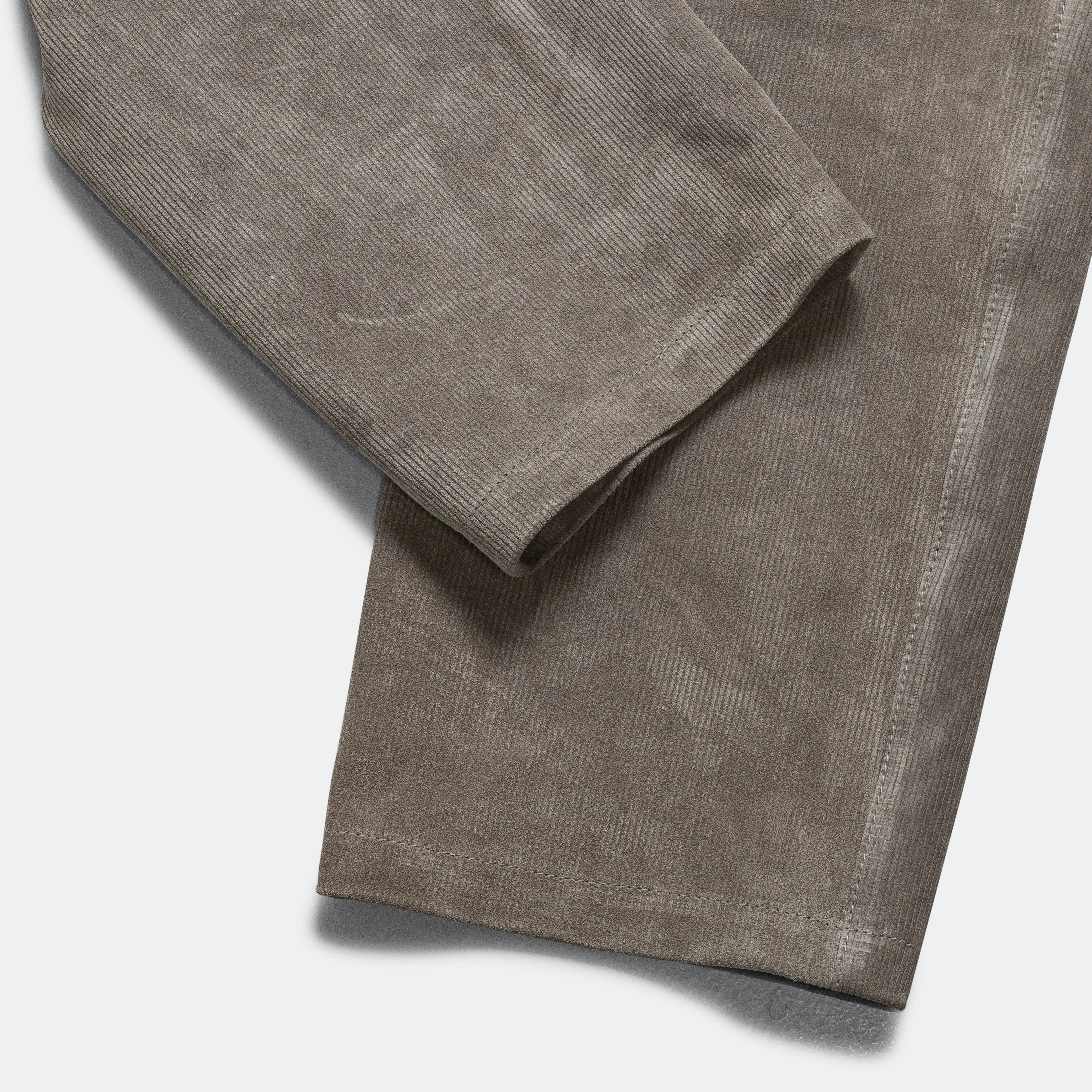 Leather Corduroy ERN Pant - Light Grey