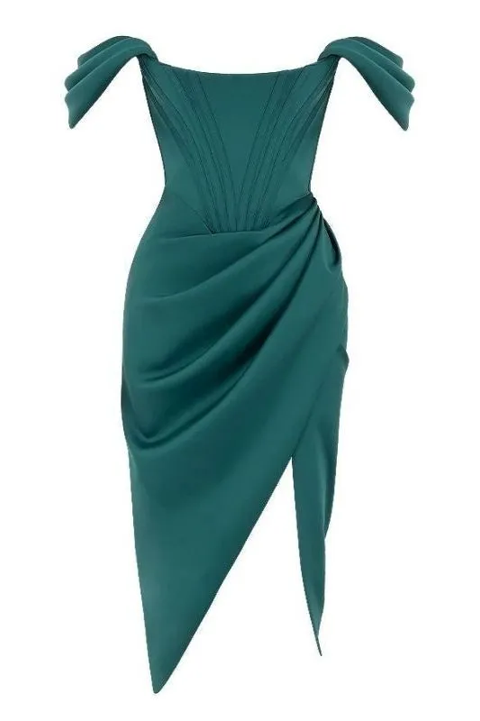 Leona Bodycon Dress - Emerald Green