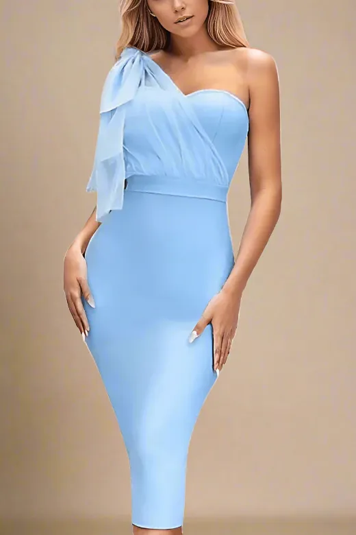 Lesley Bandage Dress - Sky Blue