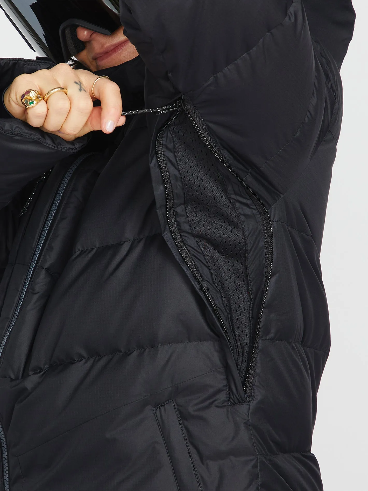 Lifted Down Jacket - Black (Unisex)