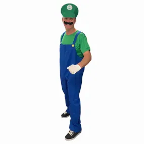 Luigi The Super Plumber Green Costume