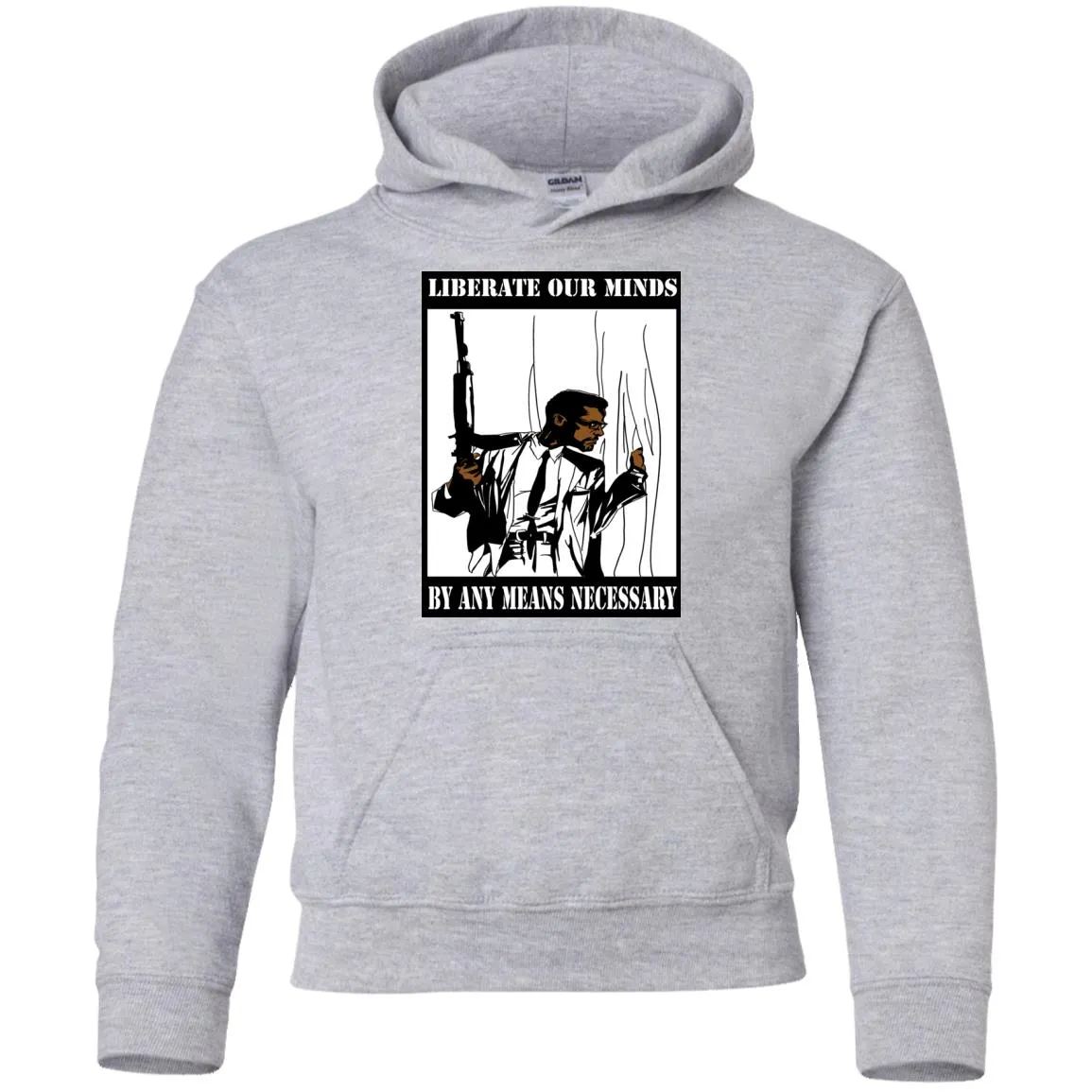 Malcom X Youth Pullover Hoodie