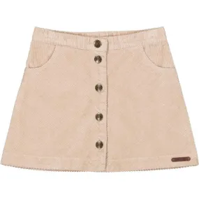 MARMAR NATURAL CORDUROY BUTTON DOWN SKIRT