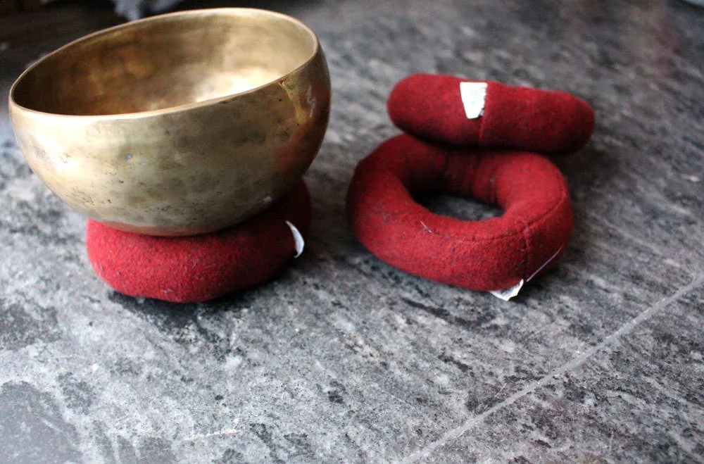 Maroon Blazer Ring Cushion for Singing Bowls