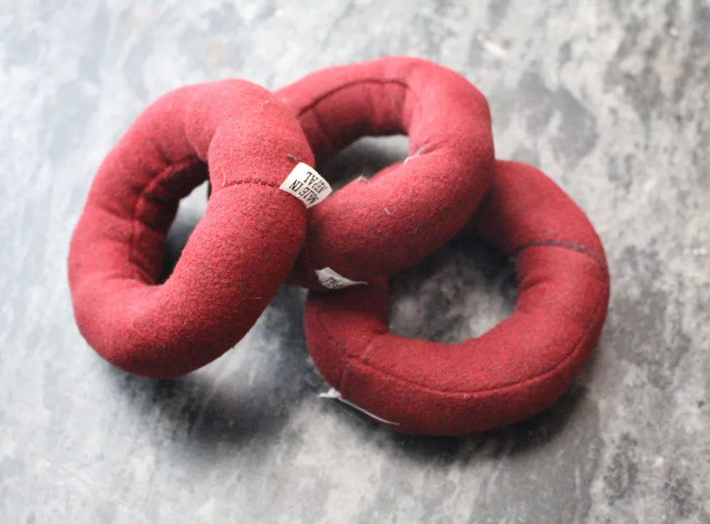 Maroon Blazer Ring Cushion for Singing Bowls