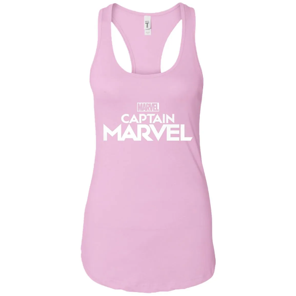 Marvel Captain Marvel Movie Logo White Women Tank Top