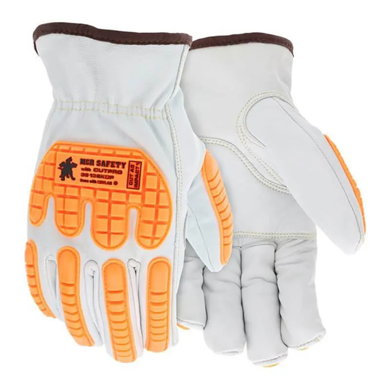 MCR CutPro Leather Driver Cut Resistant Work Gloves 36136KDP 12 pairs