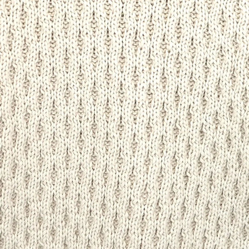 Megeve Honeycomb Turtleneck in Ivory