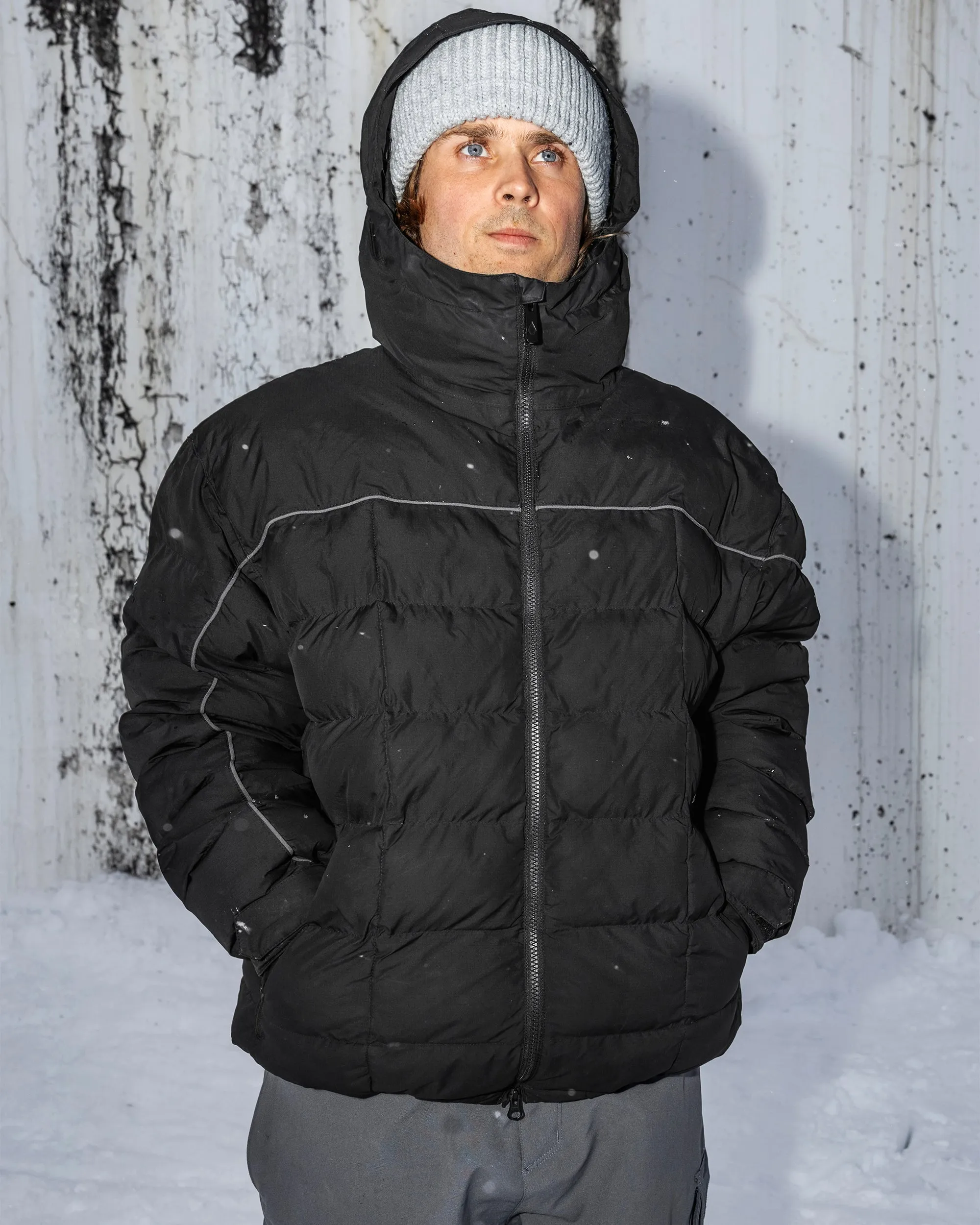 Mens Sew Down Jacket - Black