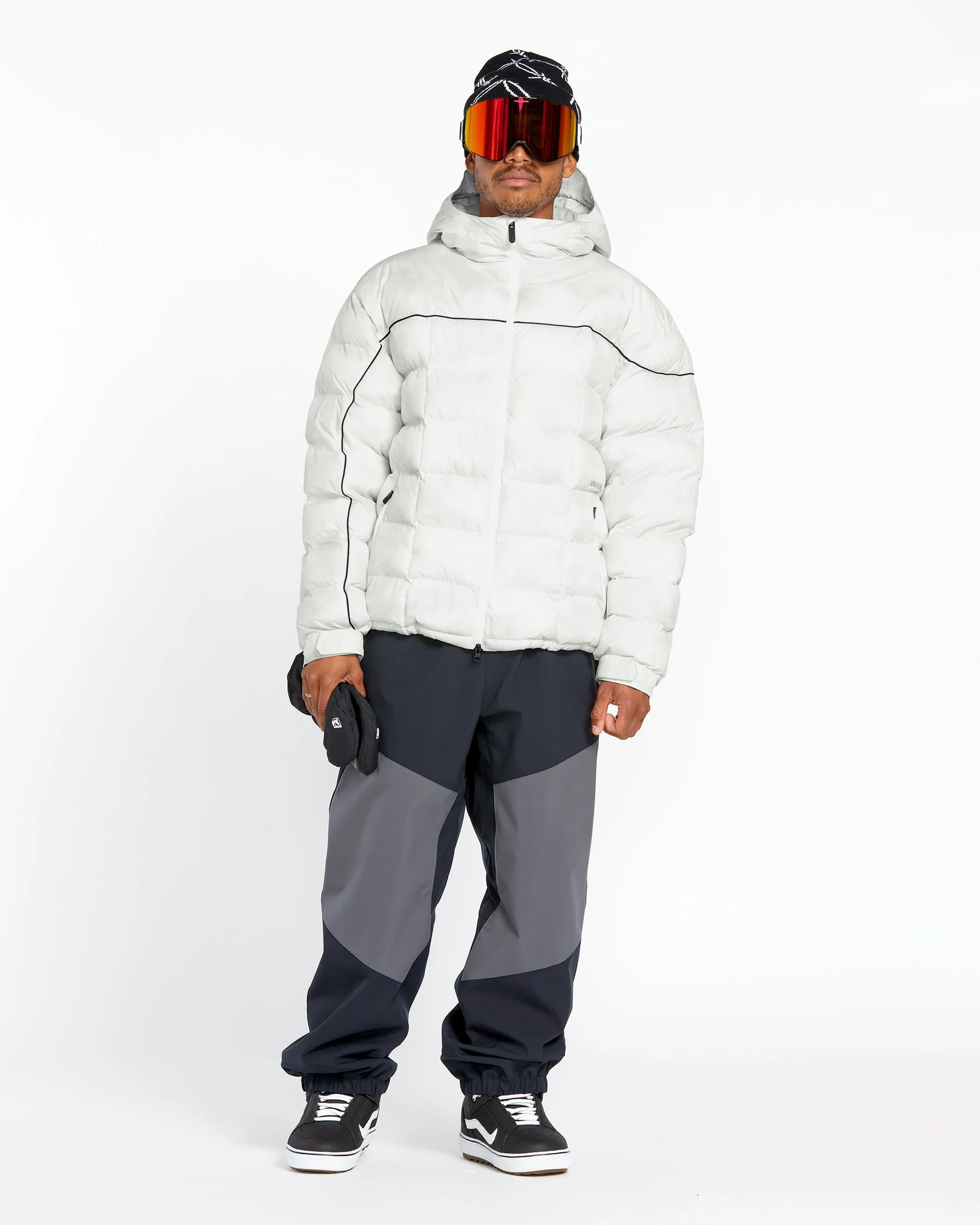 Mens Sew Down Jacket - White Camo