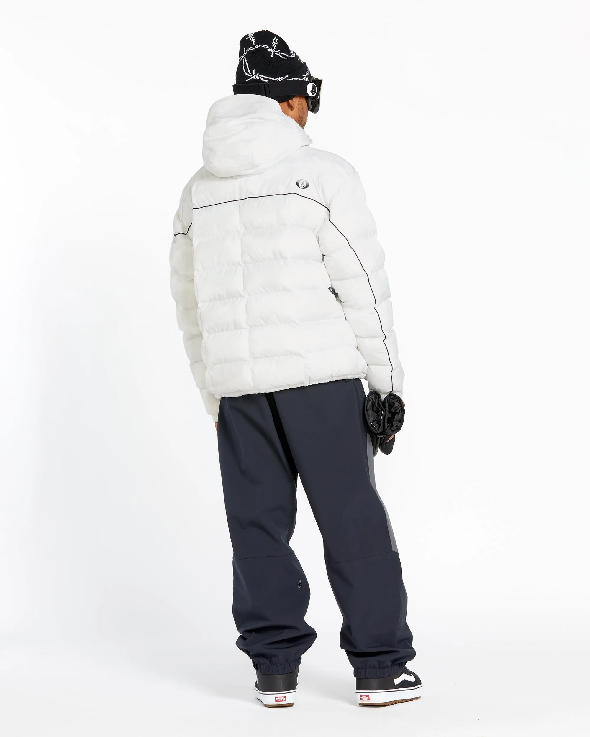 Mens Sew Down Jacket - White Camo