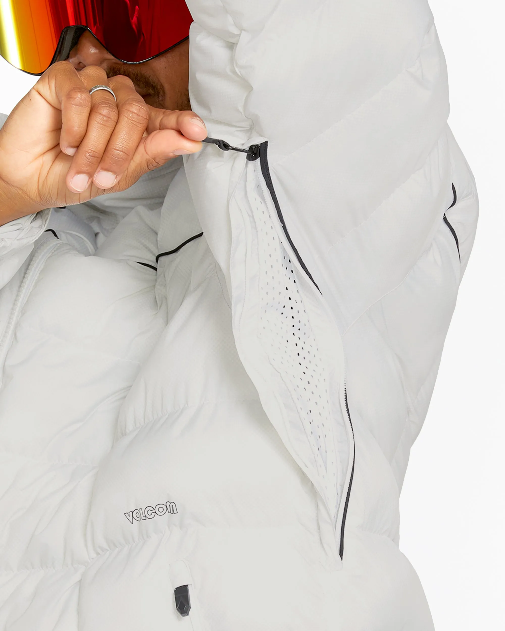 Mens Sew Down Jacket - White Camo