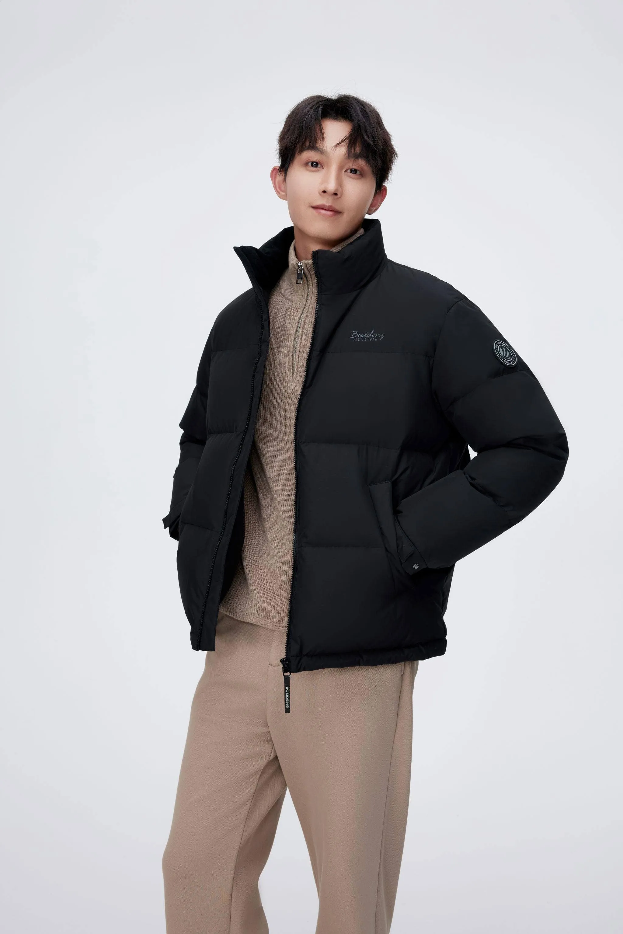 Men's Standing Collar Down Jacket