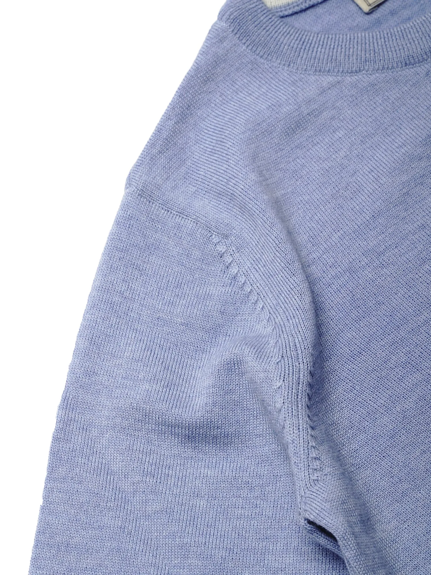 MERINOS R NECK PULLOVER_LIGHT BLUE