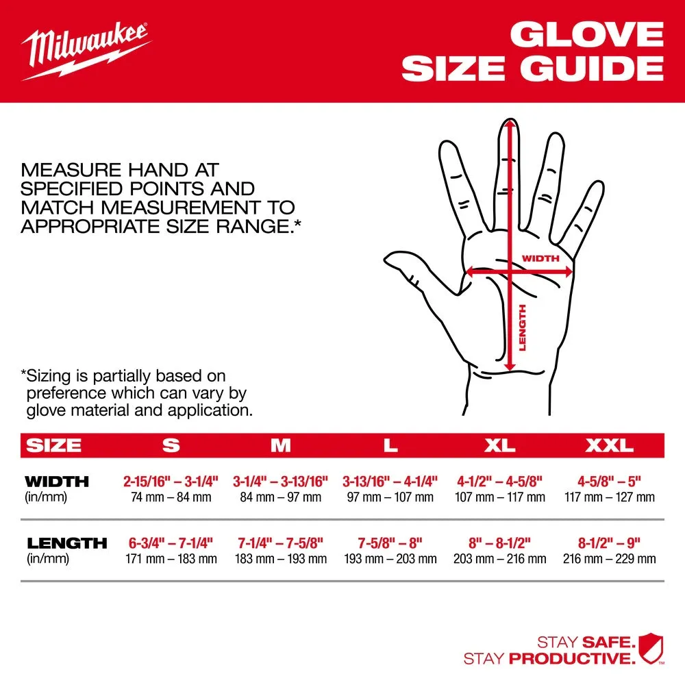 Milwaukee 48-22-8751 Impact Demolition Gloves - Medium