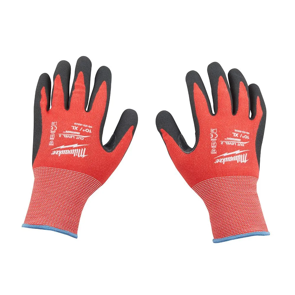 Milwaukee 48-22-8927B Cut Level 2 Nitrile Dipped Gloves - Large - Bulk 12PK