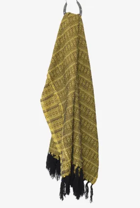 Miners Gold Merida Rebozo Shawl Mexican Blanket