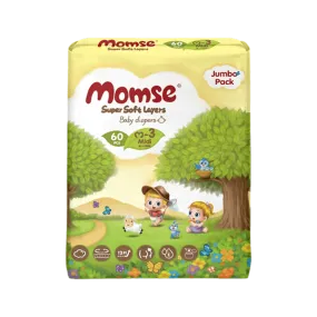 MOMSE BABY DIAPERS M-3 MIDI 6-11 KG 60PCS