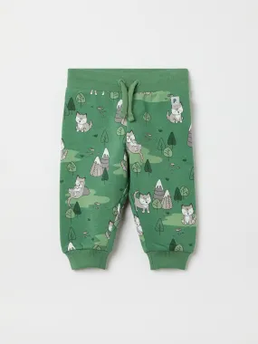 Mountain Wolf Print Baby Joggers