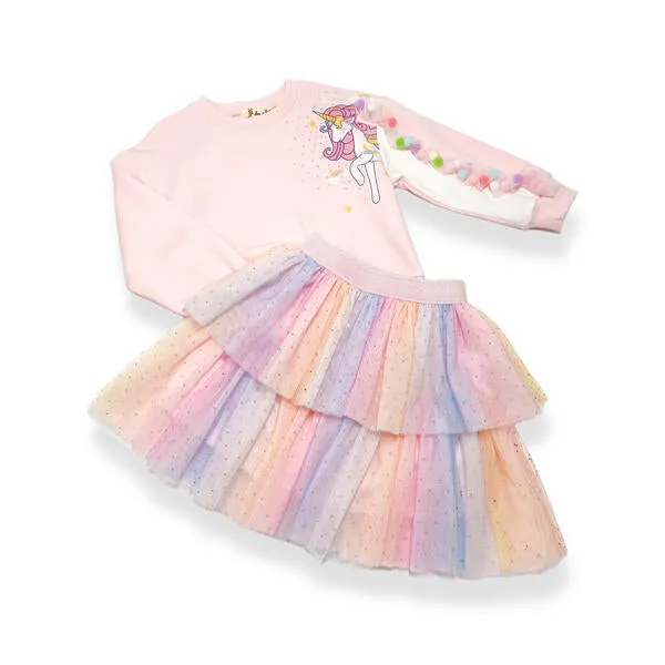 Multi-Color Layer Tulle Skirt