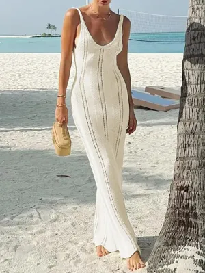 Natasha Backless Bodycon Maxi Dress