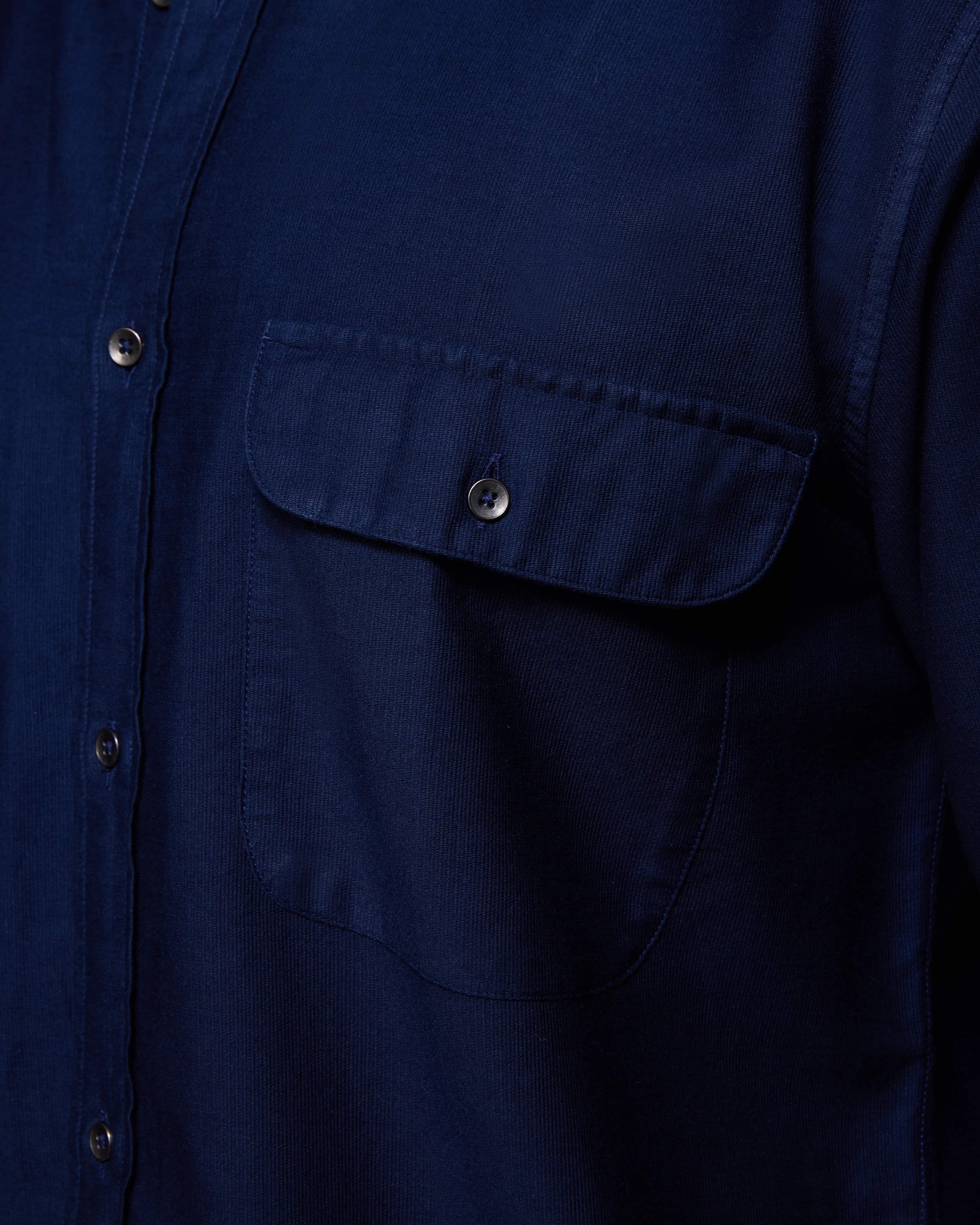 Navy Corduroy Shirt