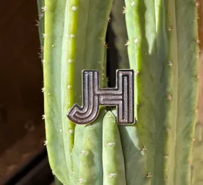 New Jobes Hats pin - JH Metal Pin Silver