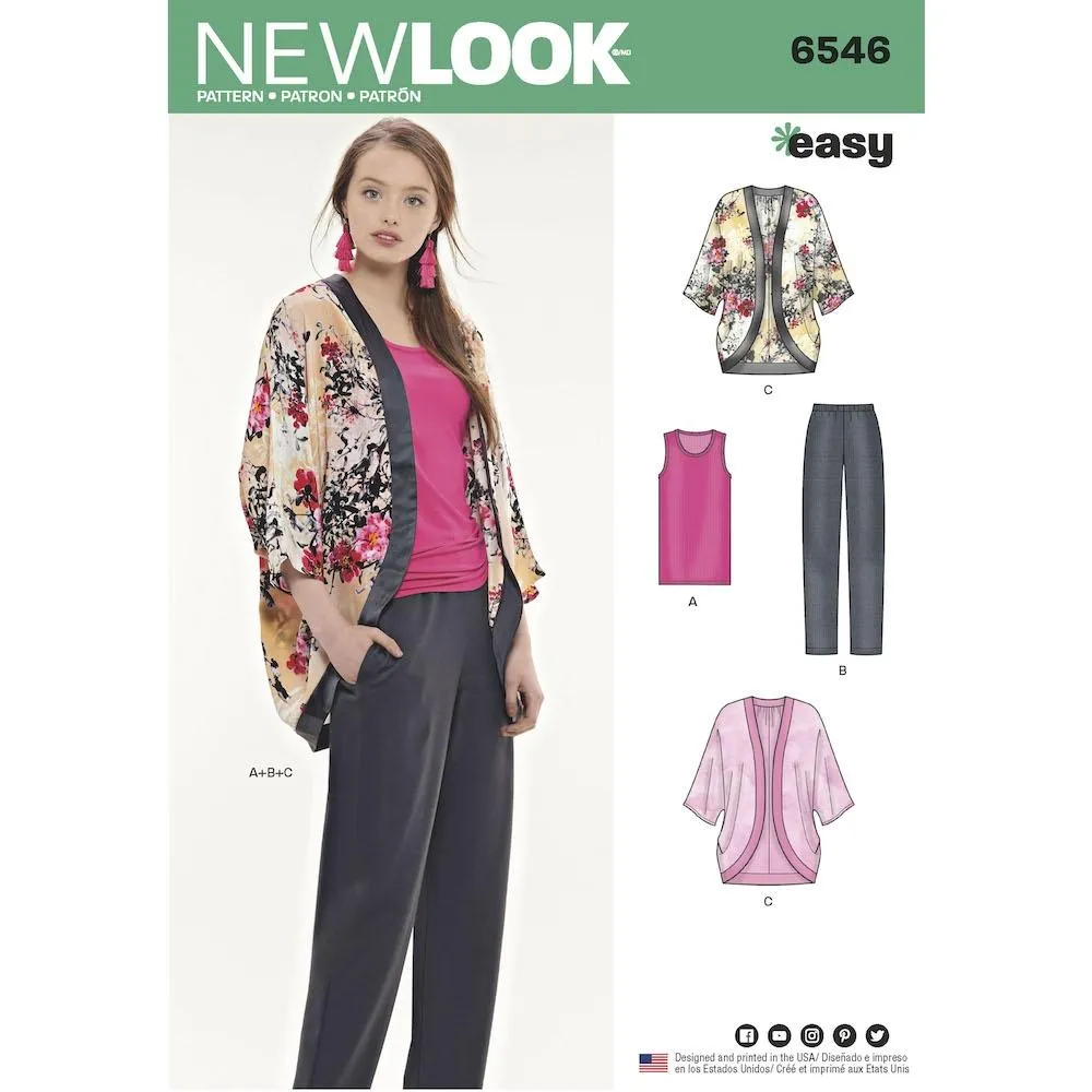 Newlook Pattern 6546 Misses' Seperates