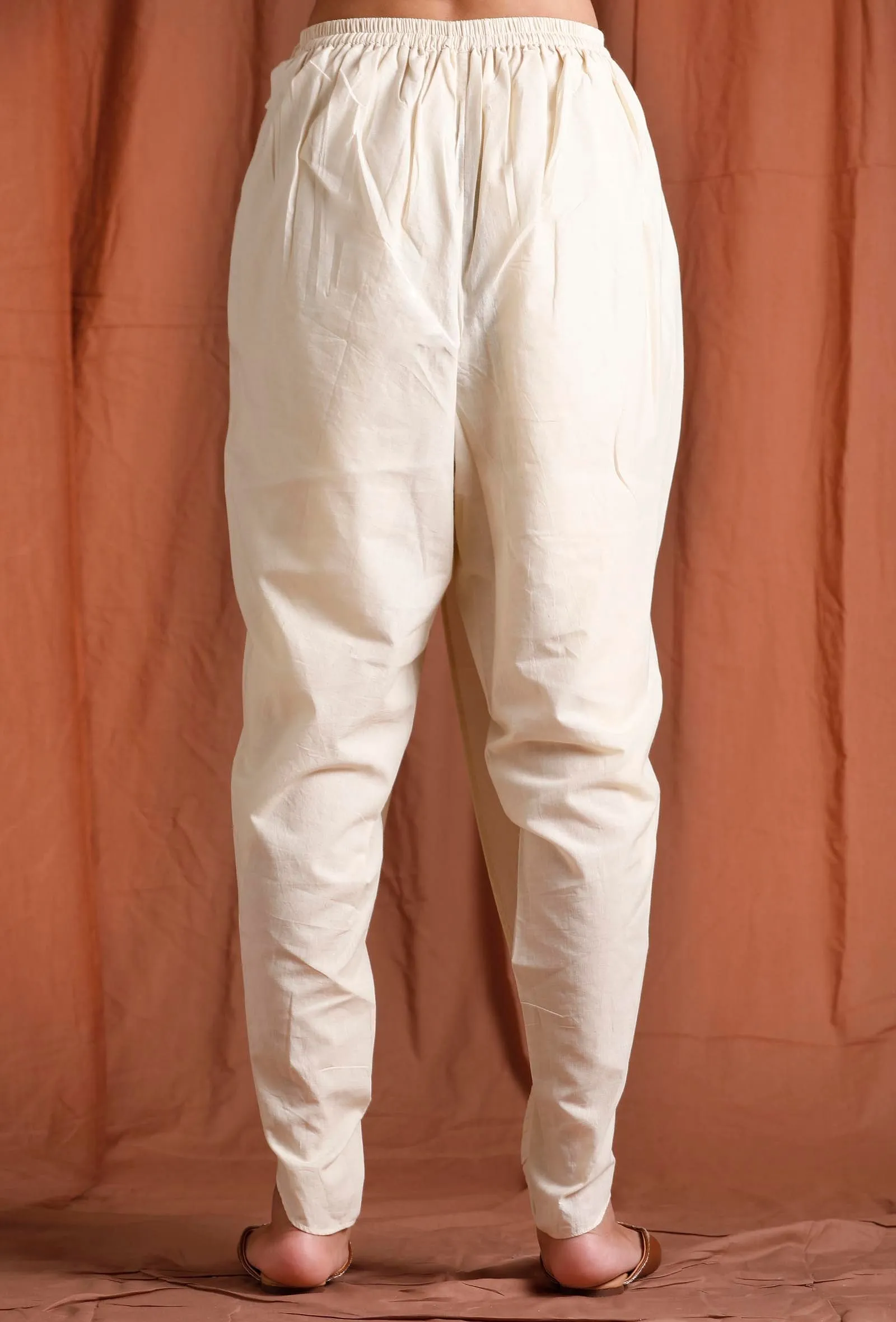 Off White Cotton Dhoti