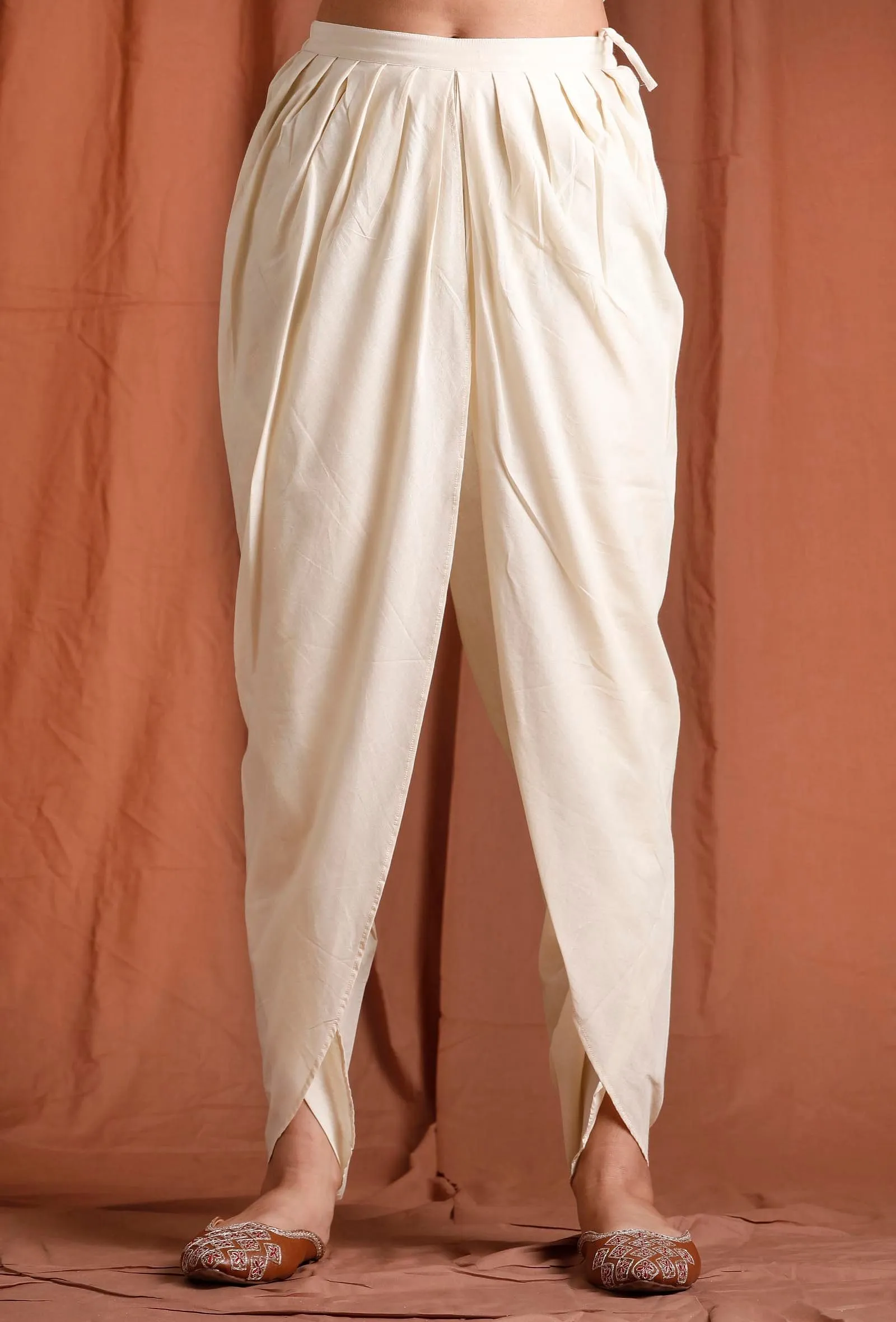 Off White Cotton Dhoti