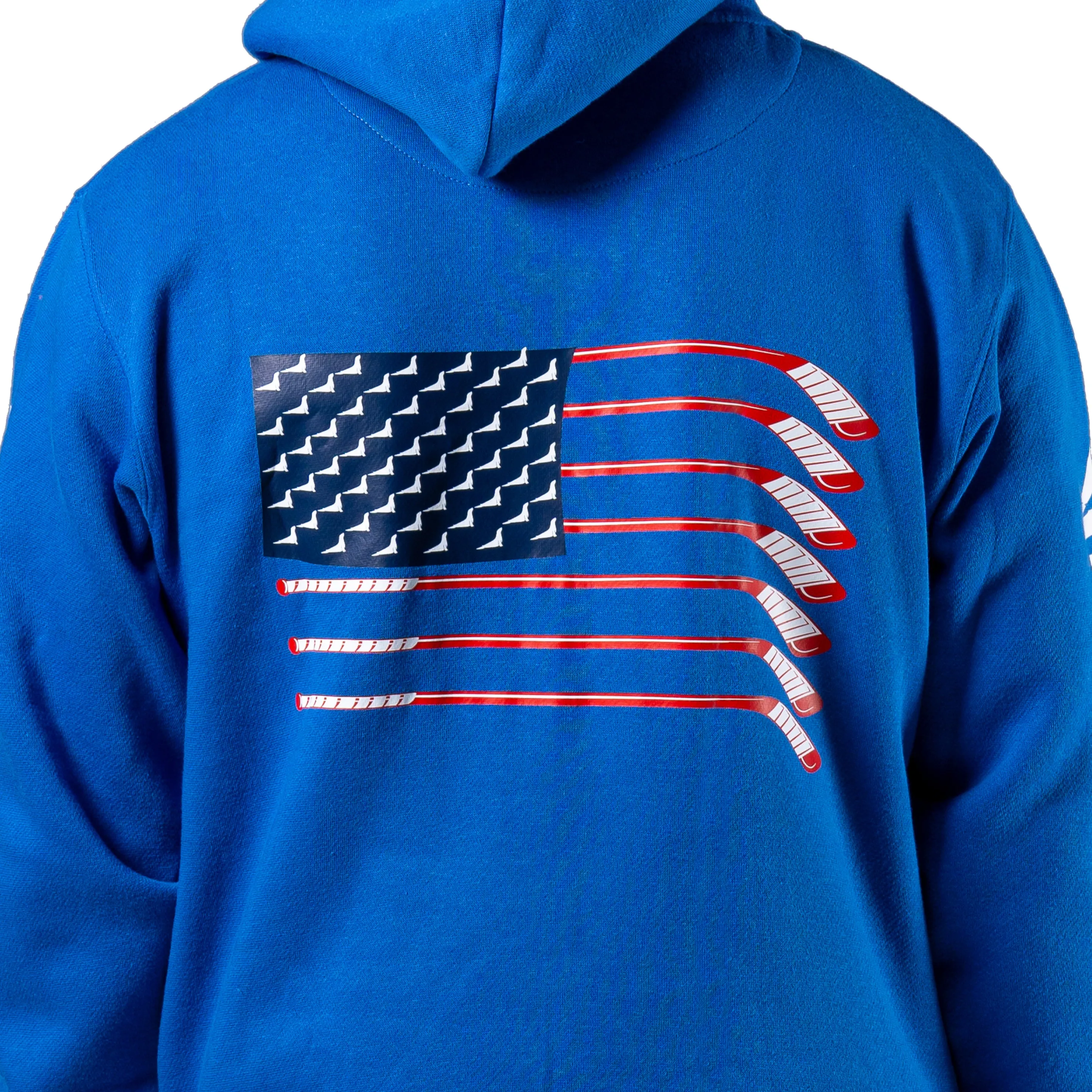 On Frozen Pond - USA Hockey -  Pullover Hoodie