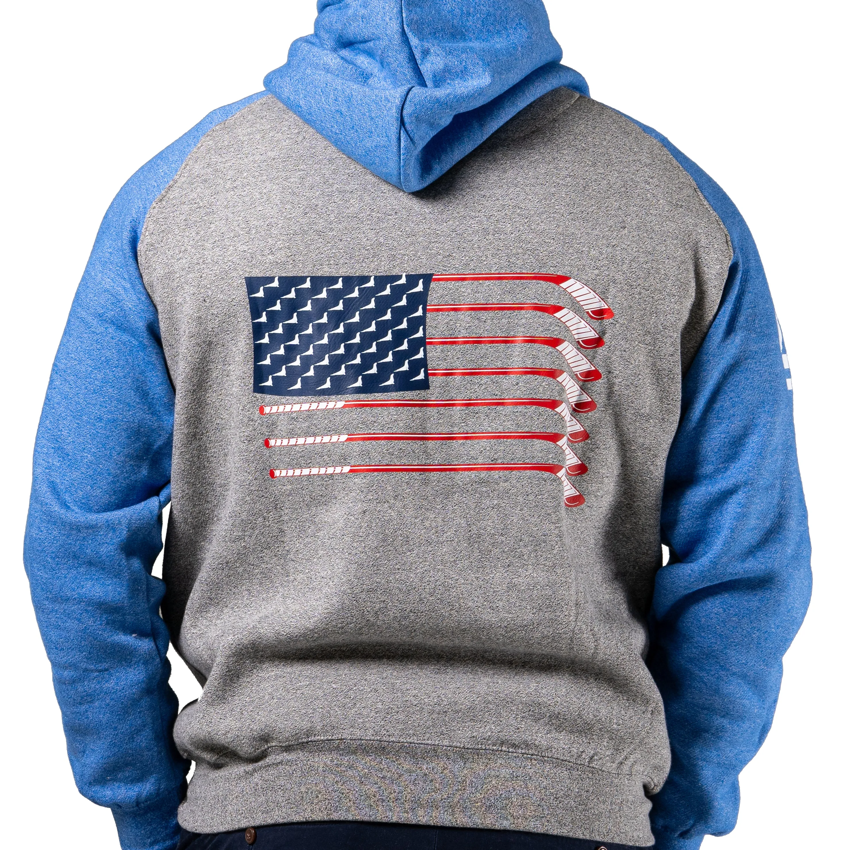 On Frozen Pond - USA Hockey -  Pullover Hoodie