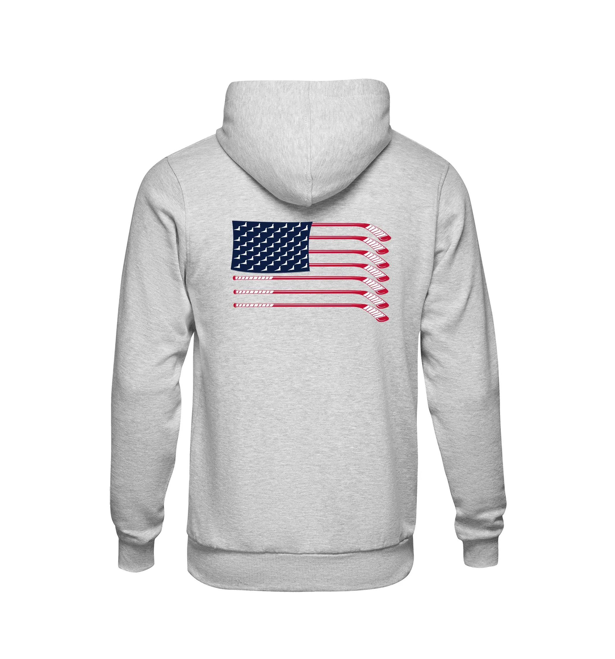 On Frozen Pond - USA Hockey -  Pullover Hoodie