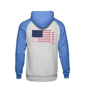 On Frozen Pond - USA Hockey -  Pullover Hoodie