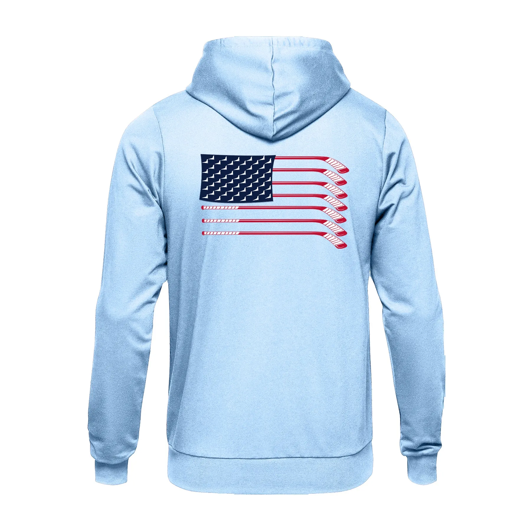 On Frozen Pond - USA Hockey -  Pullover Hoodie