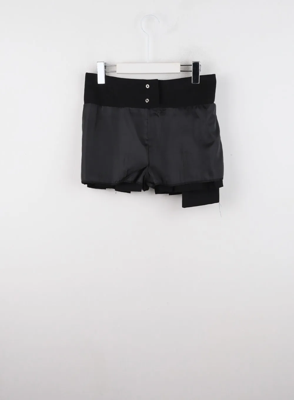 One-Pocket Solid Mid-Waist Pleated Mini Skirt CD322