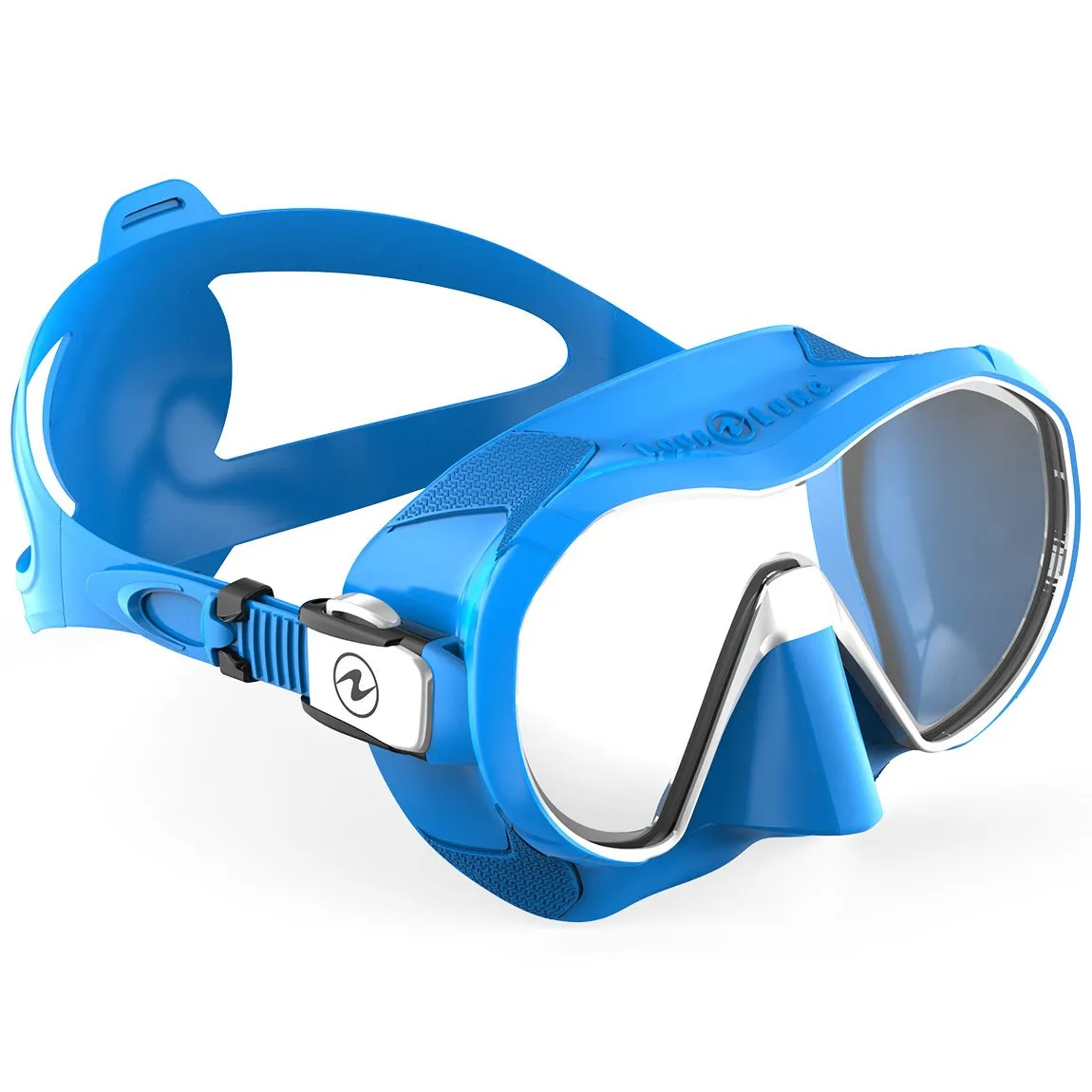 Open Box Aqua Lung Plazma Frameless Panoramic Diving Mask - Blue/White