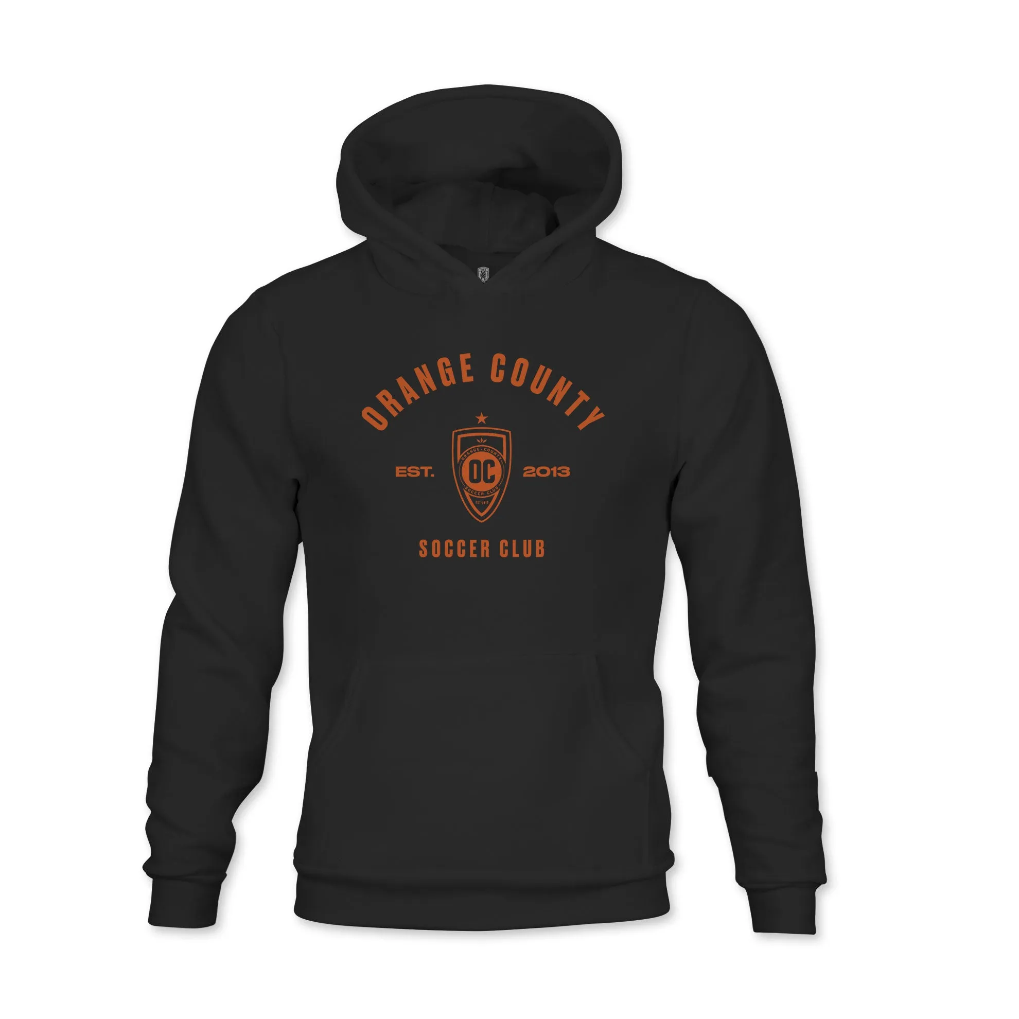 Orange County SC Established Location Youth Fleece Pullover Hoodie - Black