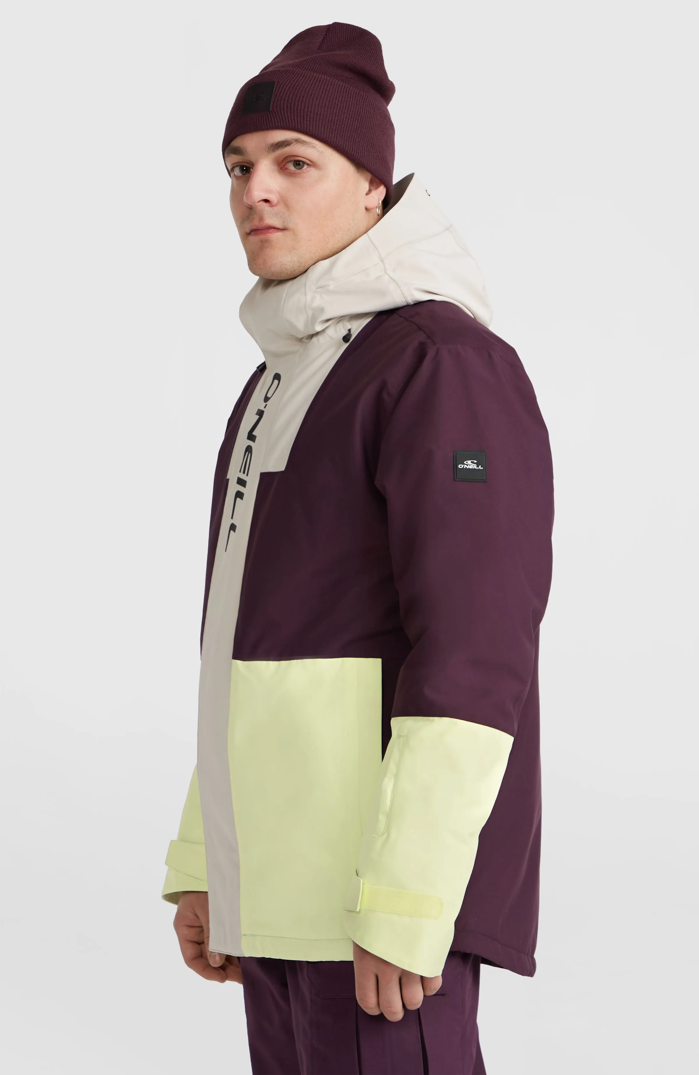 O'Riginals Hybrid Snow Jacket | Aubergine Colour Block